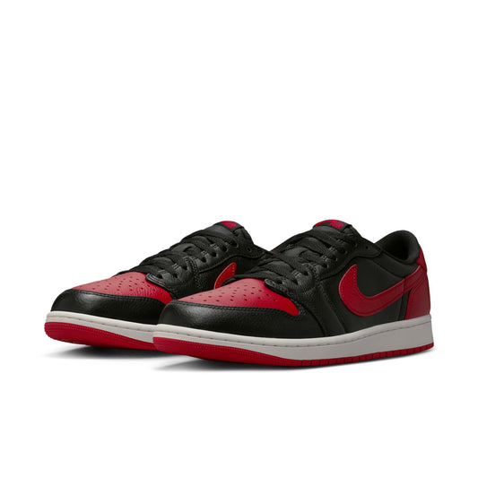 Air Jordan "1 Retro Low OG" Mens - Black / Black-Varsity Red