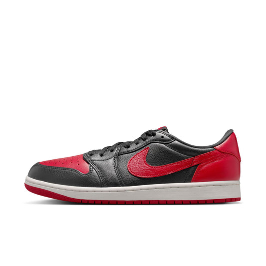 Air Jordan "1 Retro Low OG" Mens - Black / Black-Varsity Red