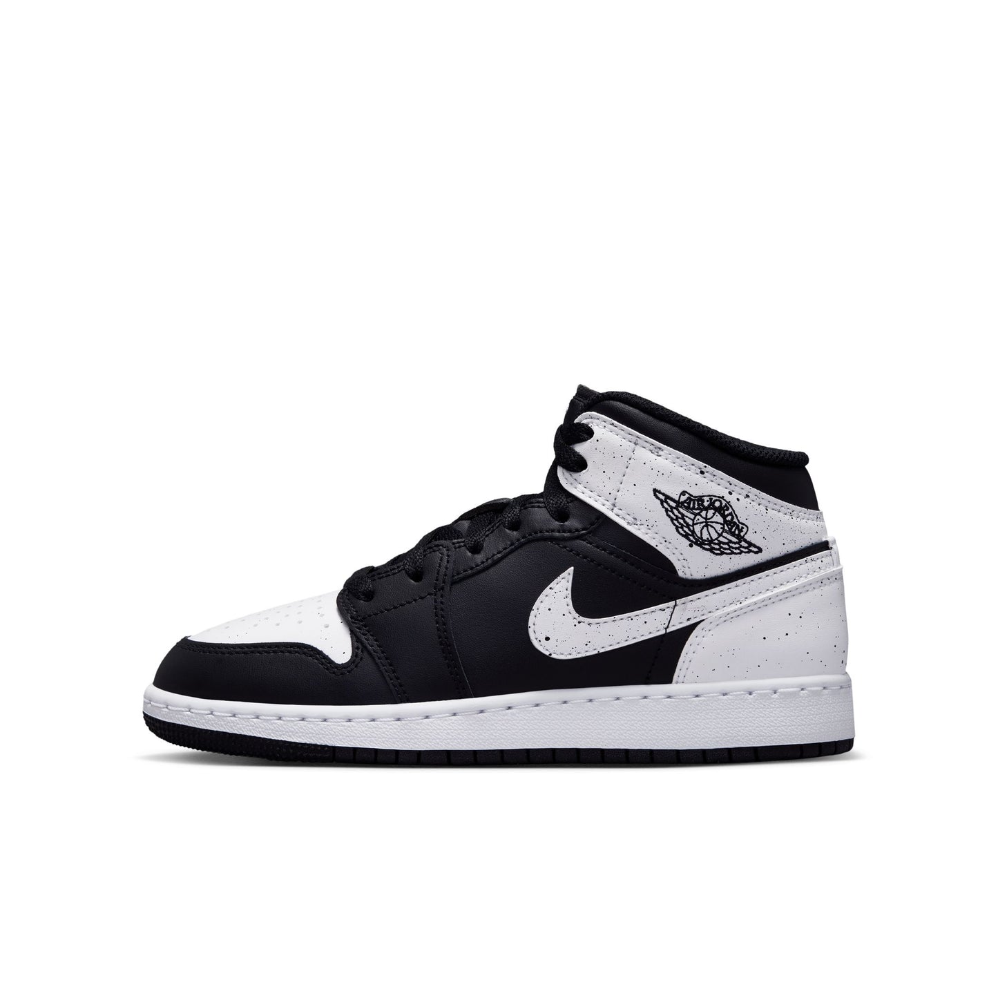 Air Jordan "1 Mid BG" Grade School - Black / White