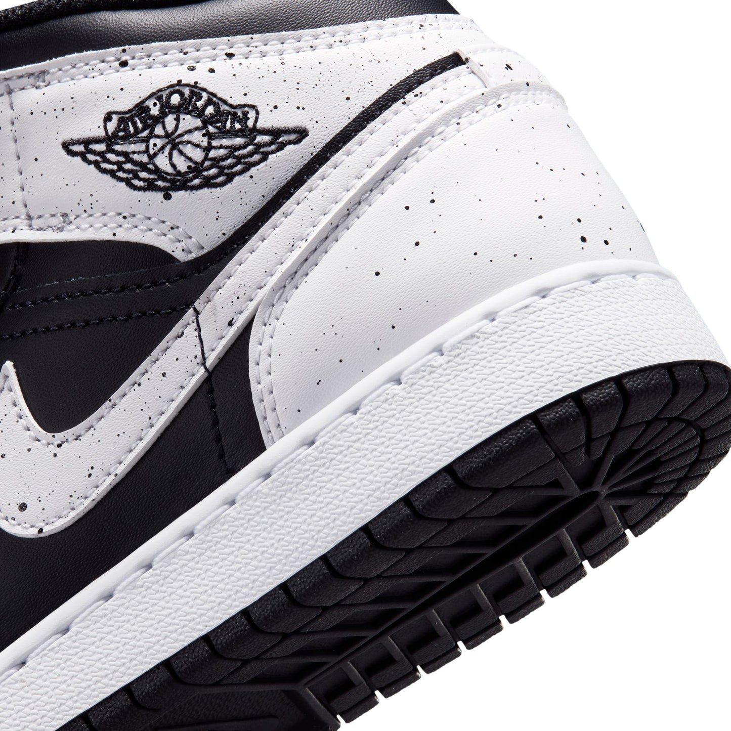 Air Jordan "1 Mid BG" Grade School - Black / White