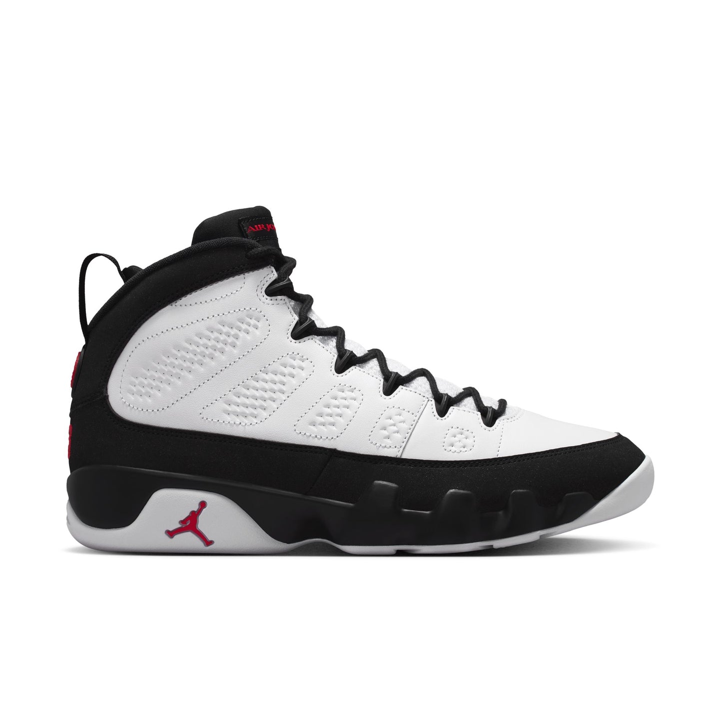 Air Jordan "9 Retro OG" Mens - White / True Red-Black (Space Jam)