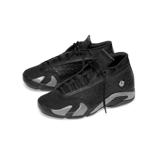 Air Jordan "14 Retro Low OG SP" Mens - Black / Medium Ash