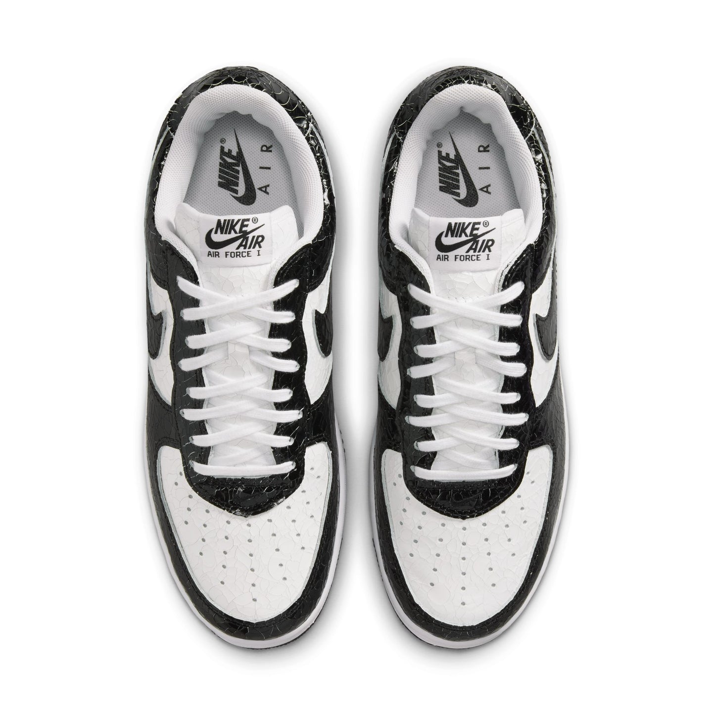 Nike "Air Force 1 Cracked Leather" Mens - Black / White