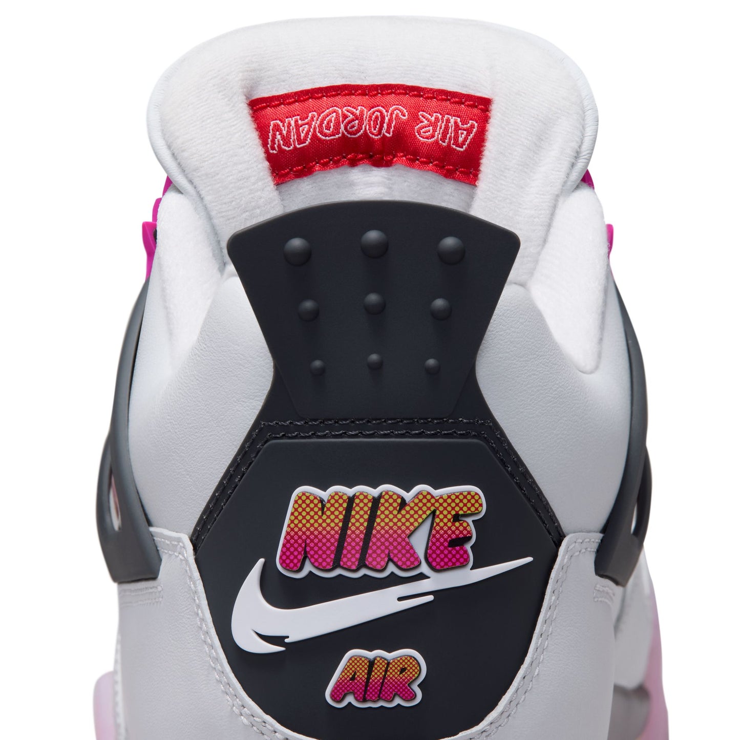 Air Jordan "4 Retro" Mens - Off White / Fire Pink / Anthracite