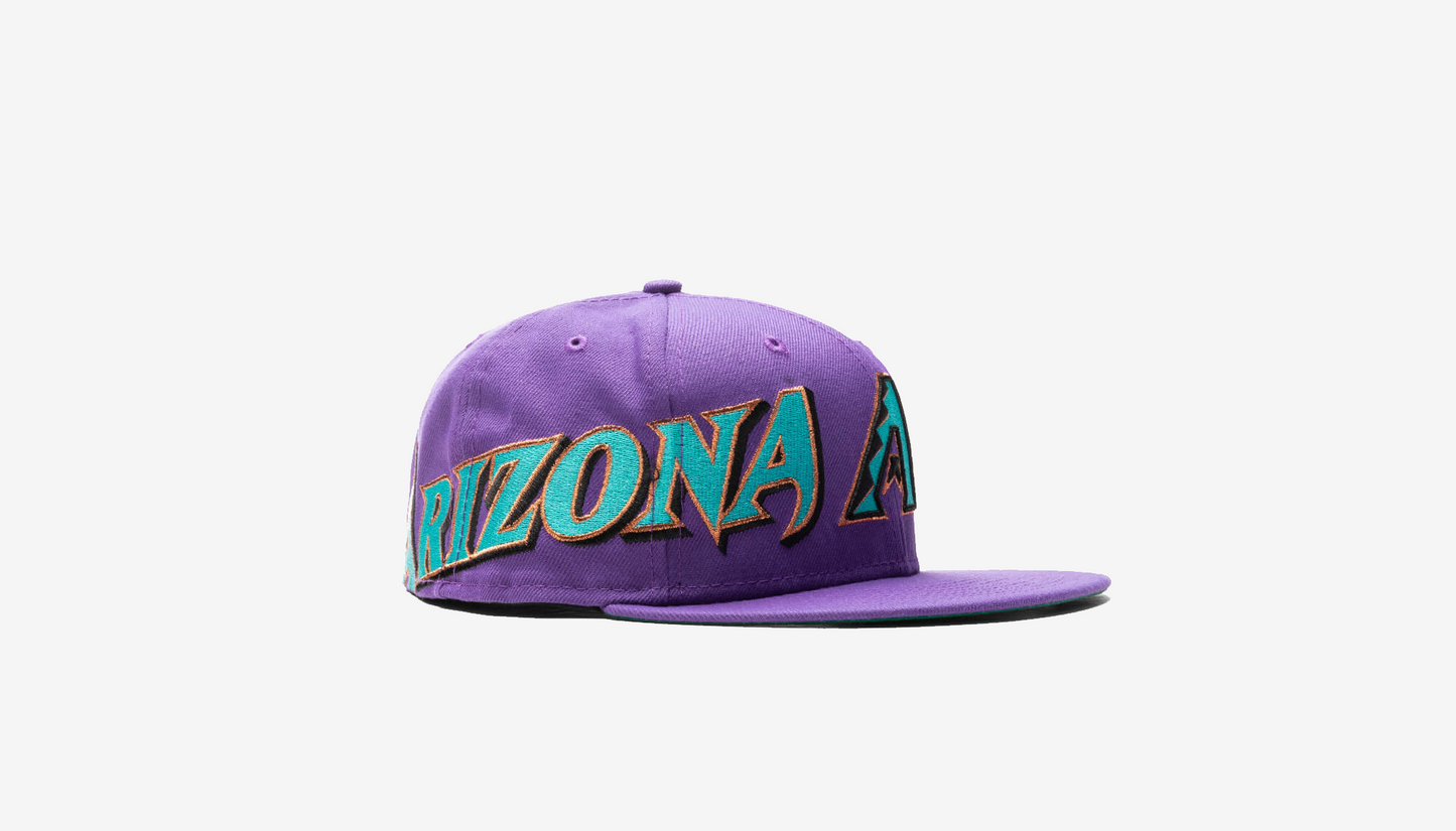 New Era "Arizona Diamondbacks 59FIFTY Fitted Hat" - Purple Sidesplit