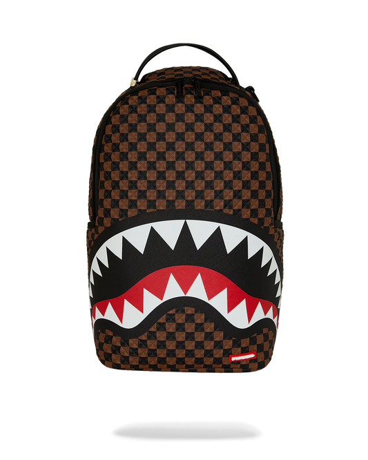 Sprayground "Crown Jewel Sharks In Paris" Backpack - Brown