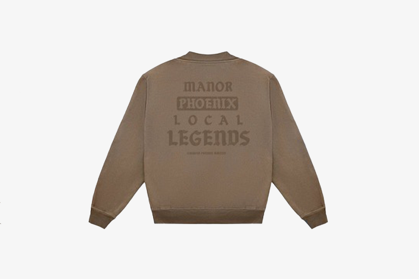 Manor "Local Legends Logo Crew" Mens - Brown