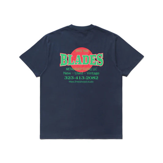 Metalwood Studio "Blades Gym T-Shirt" M - Navy