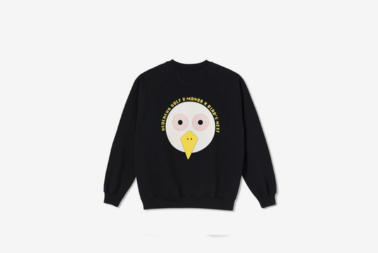 Manor x Devereux x Bird's Nest "Crewneck" M - Black