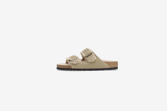 Birkenstock "Arizona Sherling" K - Taupe (Narrow Fit)