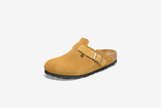 Birkenstock "Boston BS" M - Corduroy Cork Brown (Regular Fit)