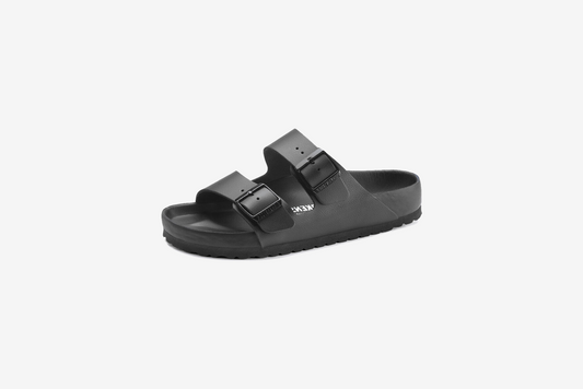 Birkenstock "Arizona BS Leather (Regular Fit)" M - Black / Black