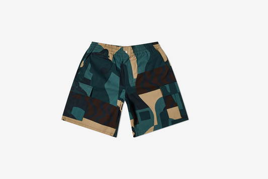 By Parra "Distorted Camo Shorts" M - Green
