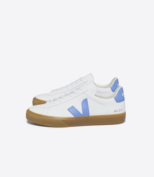 Veja "Campo Chromefree Leather"  M - Extra White / Aqua