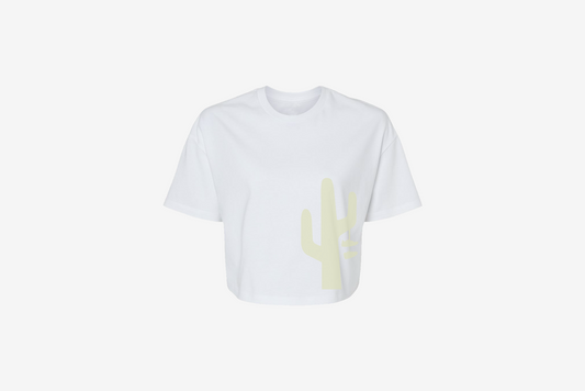Manor "TradeMark Crop" T-Shirt W - White / Ivory