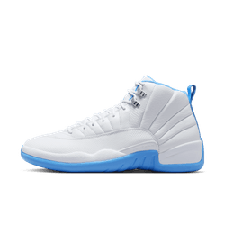 Air Jordan "12 Retro" M - White / University Blue / Metallic Silver