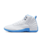 Air Jordan "12 Retro" M - White / University Blue / Metallic Silver