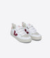Veja "Small V-10 CWL" K - White / Marsala / Orange / Flou