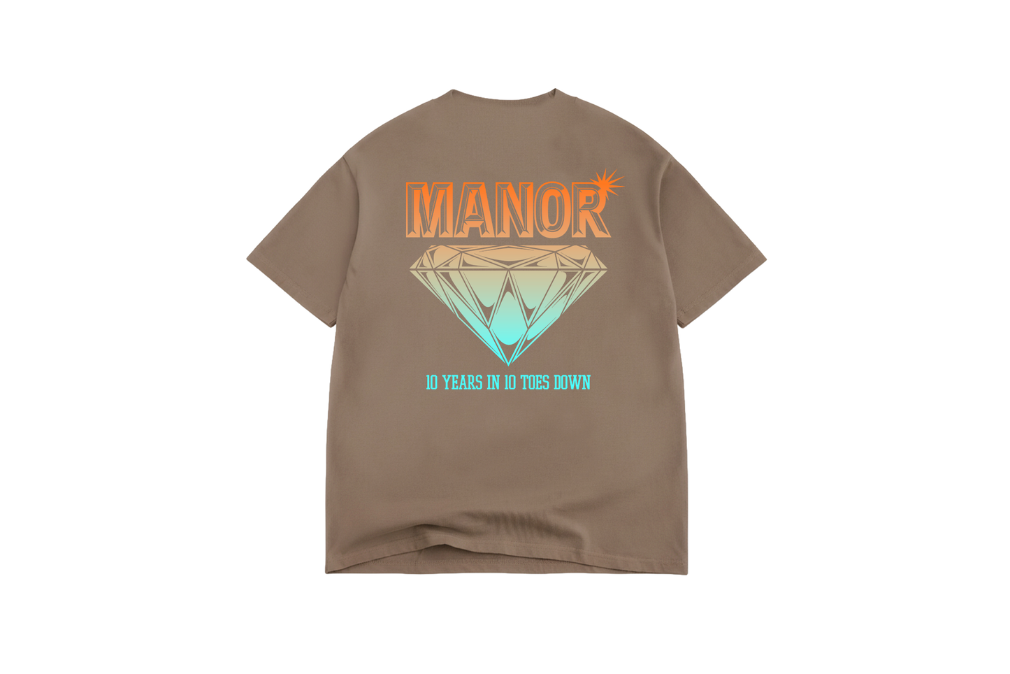 Manor "10 Years In Hangtime T-Shirt" Kids - Milk Chocolate