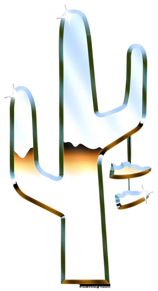 Manor Hangtime Sticker - Chrome