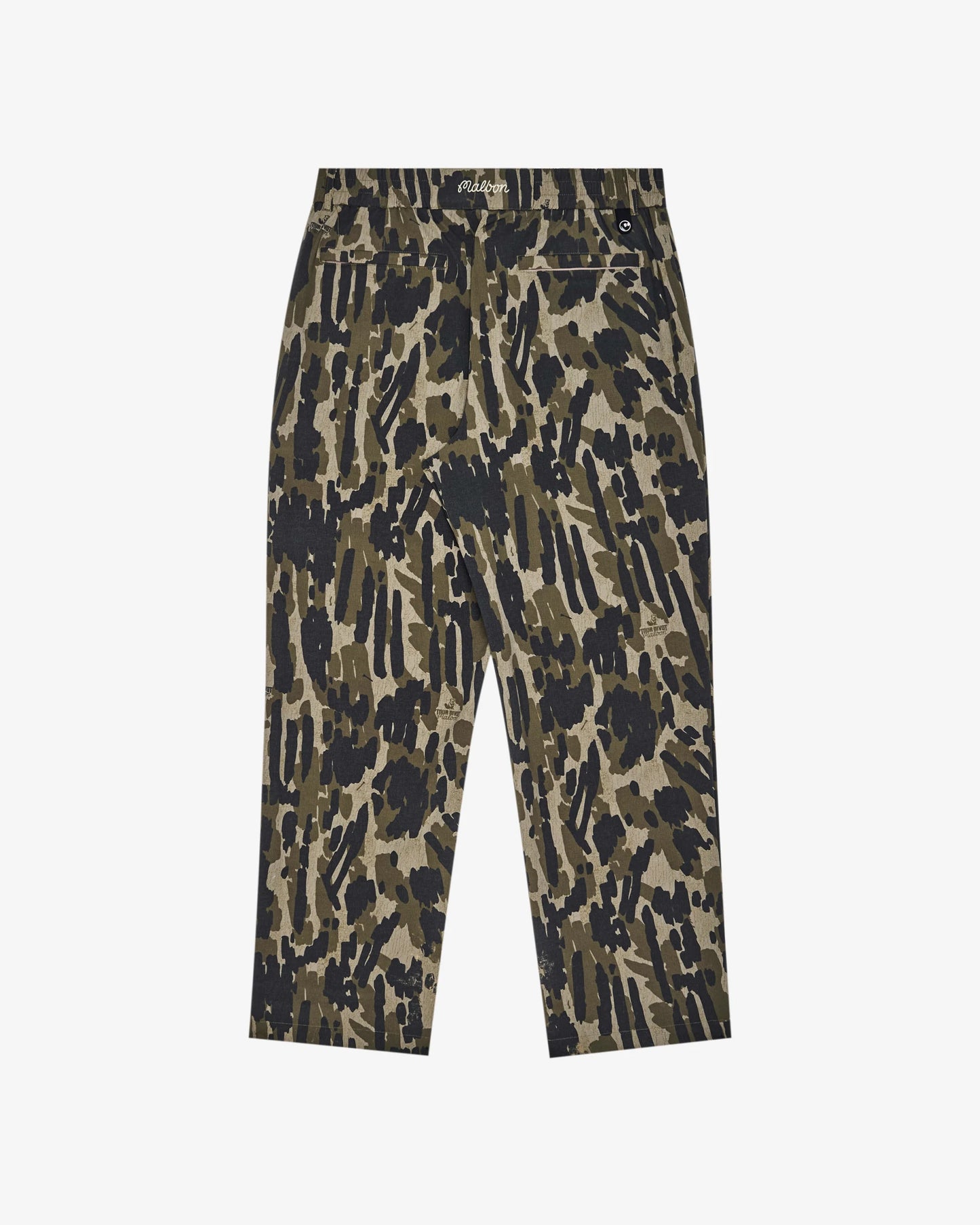 Malbon "Condor Tour Divot Camo Pant" Mens - Bark Camo