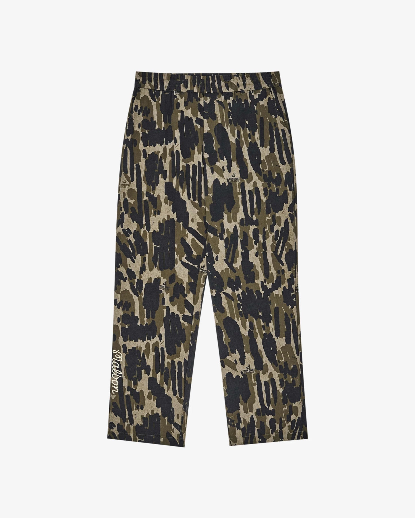 Malbon "Condor Tour Divot Camo Pant" Mens - Bark Camo