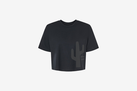 Manor "TradeMark Crop" T-Shirt W - Black / Black