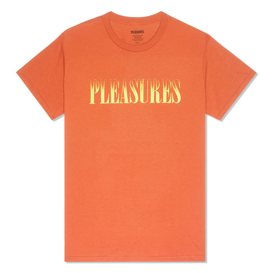 Pleasures "Crumble T-Shirt" M - Texas Orange