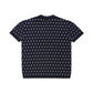 Metalwood Studio "Crossline Knit Polo" M - Navy