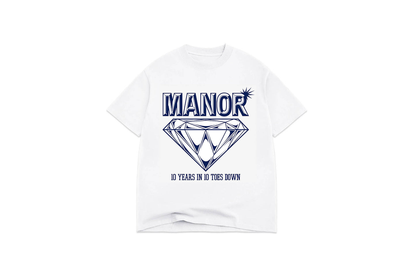 Manor "Diamond T-Shirt" Kids - White / Royal