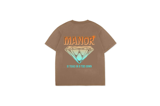 Manor "10 Years In Hangtime T-Shirt" Kids - Milk Chocolate
