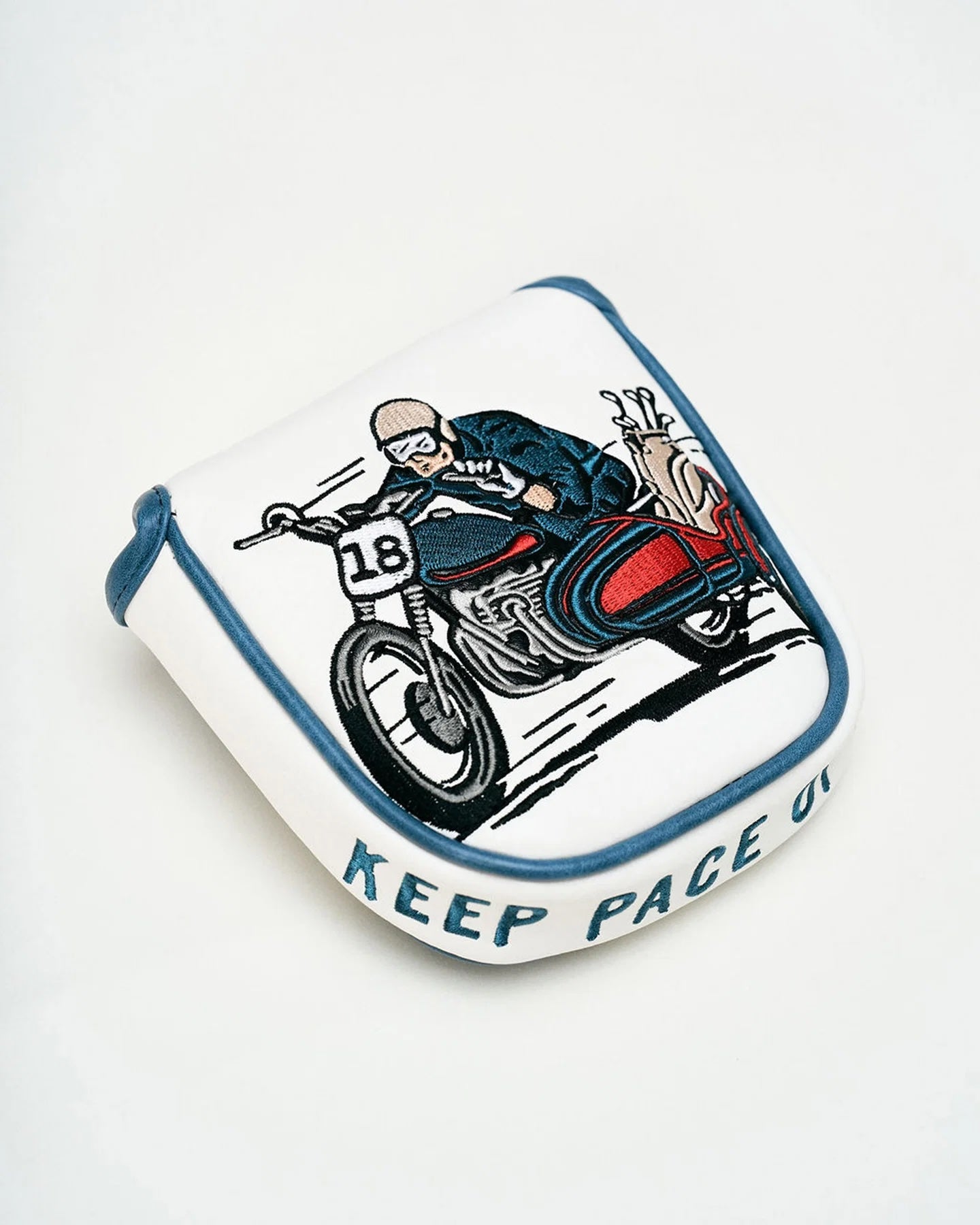 Devereux "Checkered Sidecar" Mallet Putter Cover - Blue/White