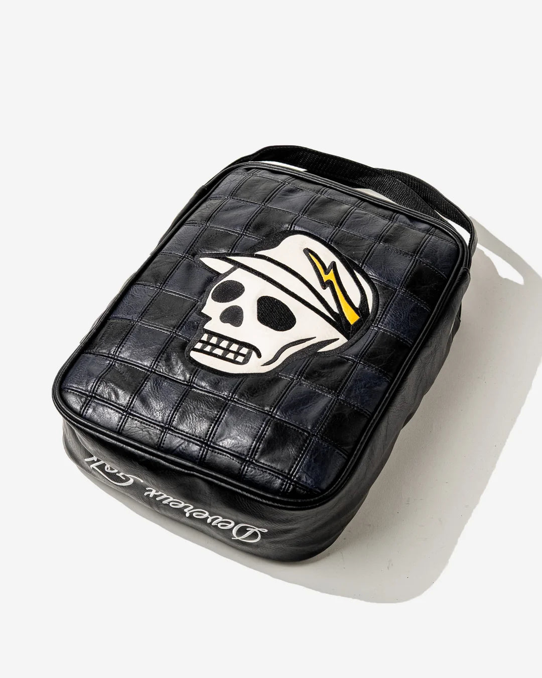 Devereux "Checkered Shoe Bag" - Black
