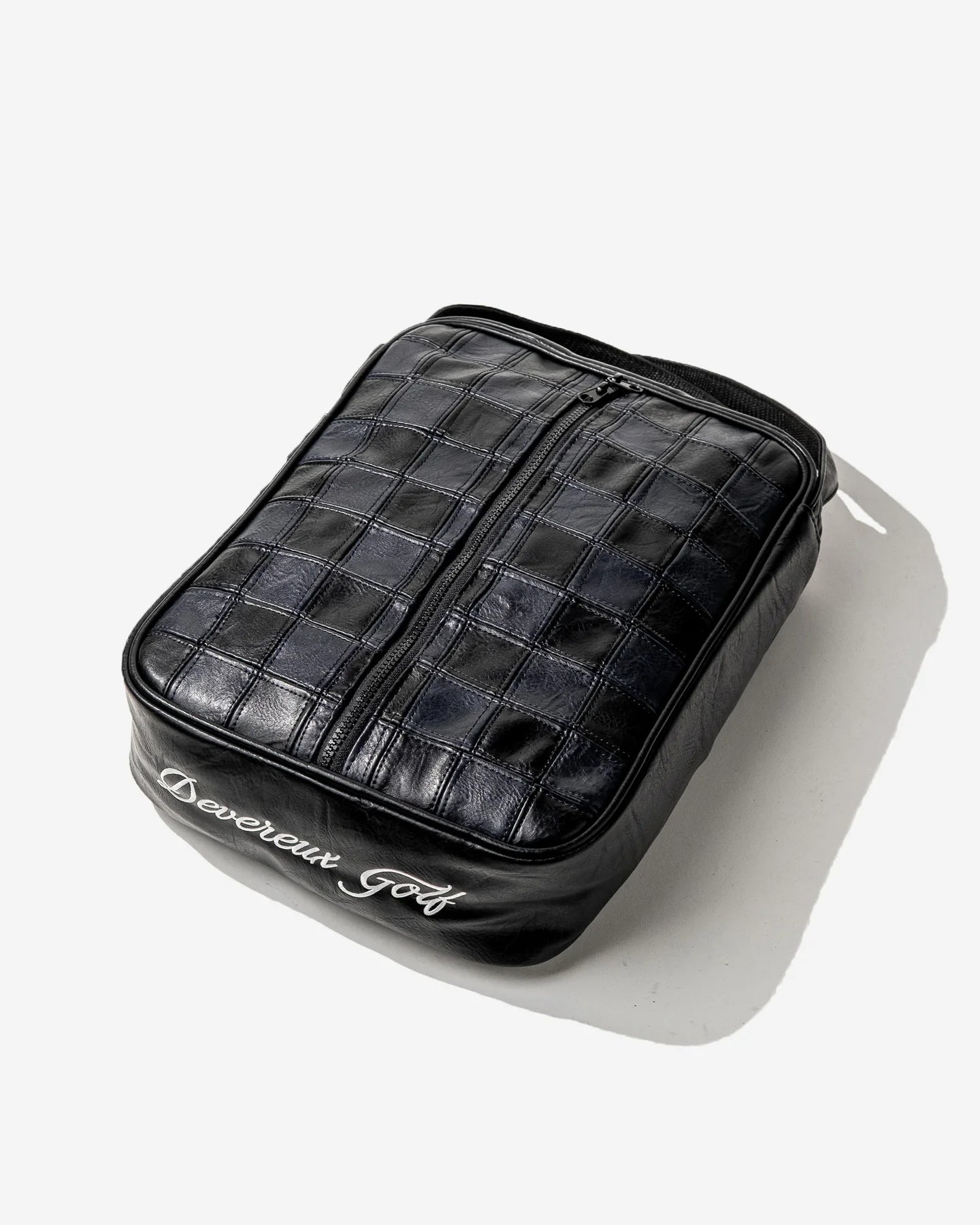 Devereux "Checkered Shoe Bag" - Black