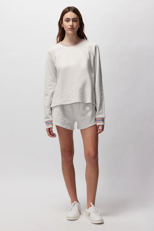 Spiritual Gangster "Slub Terry Freja Dolman Raglan Pullover" W - White / Sail