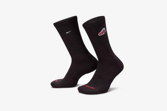Nike 'Everyday Plus Cushioned Crew Sock' M - Black