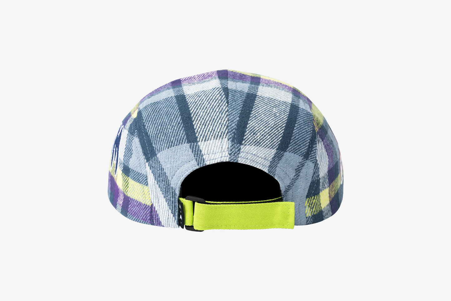 Real Bad Man " Work Flannel" 4 Panel Hat - Blue / Green