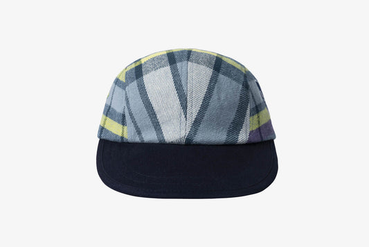 Real Bad Man " Work Flannel" 4 Panel Hat - Blue / Green