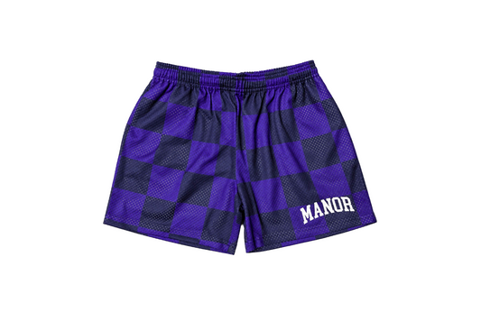 Manor "Canyon Check Short" Kids - Checkers Purple