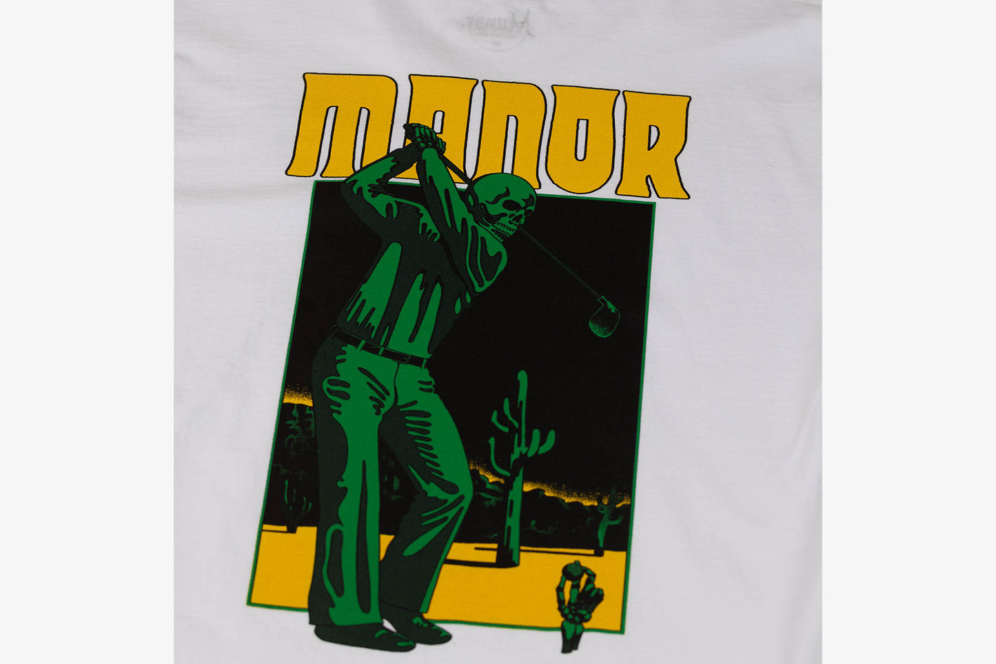 Manor "Ghost Golfer Long Sleeve Shirt" M - White