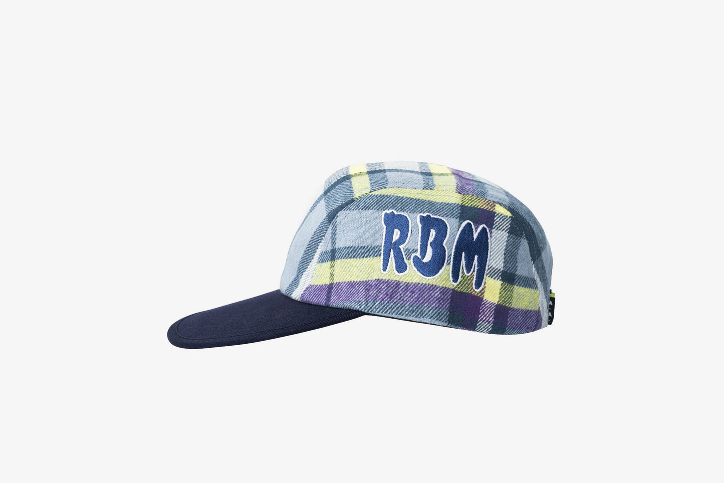 Real Bad Man " Work Flannel" 4 Panel Hat - Blue / Green