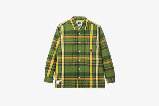 Real Bad Man "Work Flannel Shirt" M - Green