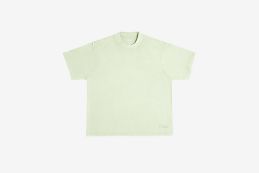 Manor "Garment Dyed Script" T-Shirt M - Key Lime Pie Green