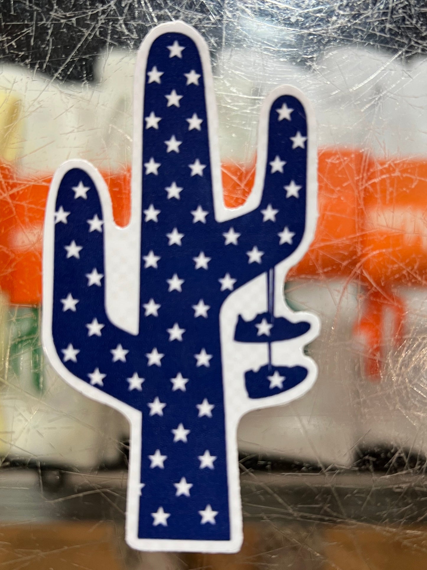 Manor "Hanging Cactus Sticker" - Navy Stars
