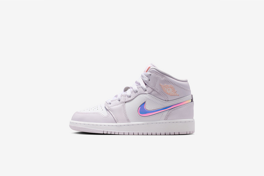Air Jordan "1 Mid SE" GS - Barely Grape / Atomic Pink-White