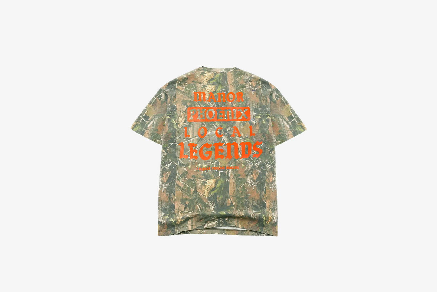 Manor "Local Legends" T-Shirt K - Tree Camo / Safety Orange