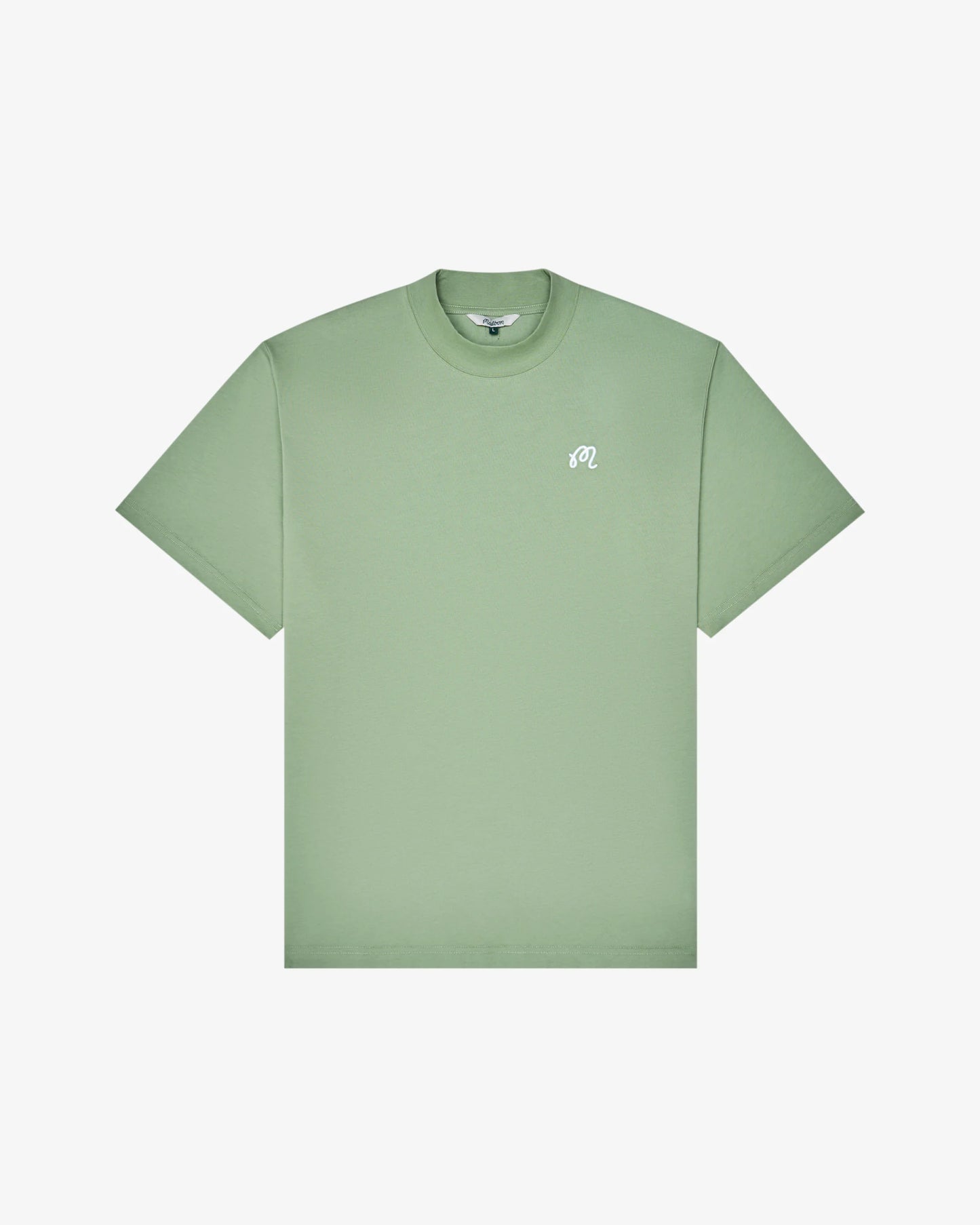 Malbon "Mare Mockneck Tee" Mens - Seafoam Sage