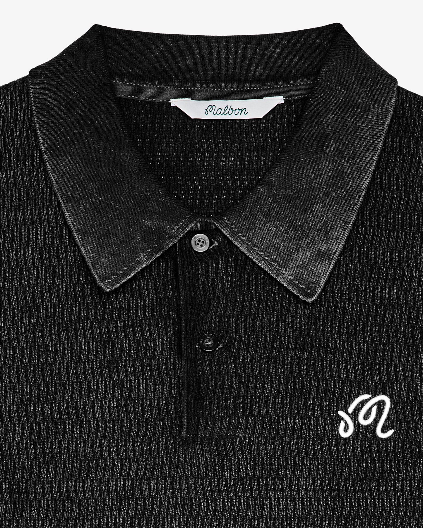 Malbon "Brickwork Shirt" Mens - Black