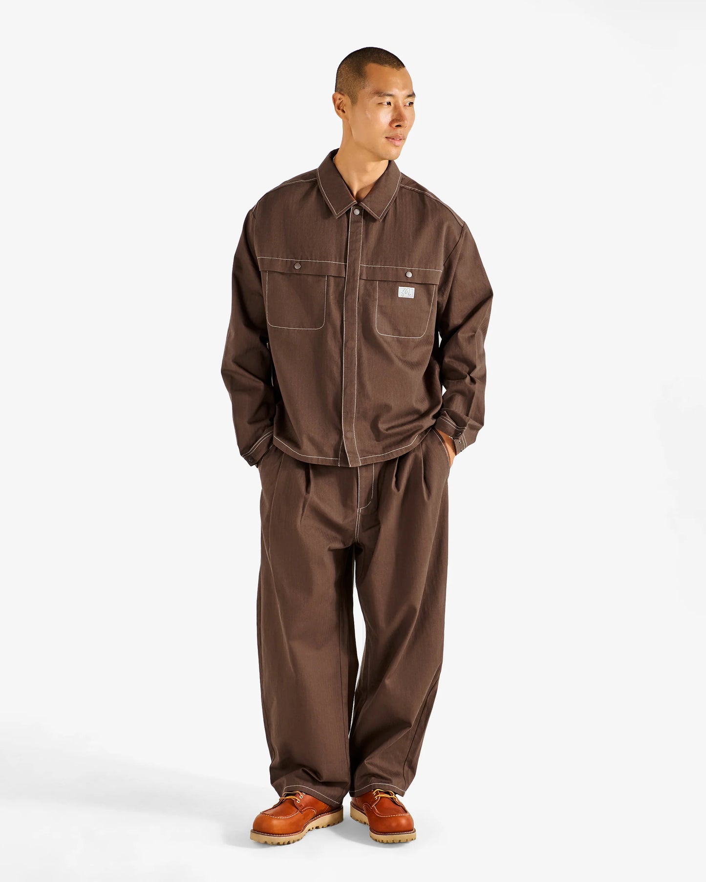 Malbon "Station Shirt" Mens - Carafe