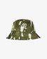 Malbon "Inkwash Bucket Hat" Mens - Olive Inkwash